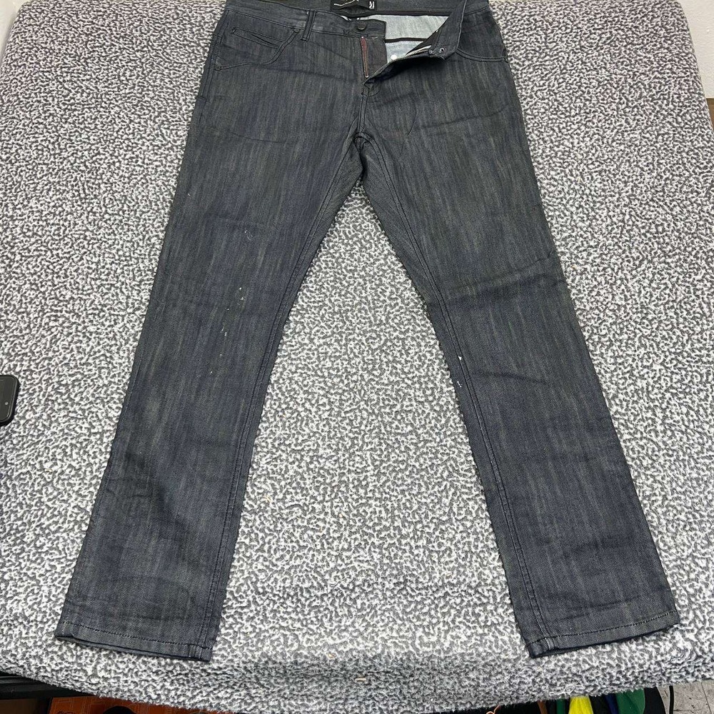 Comune Jeans Men 36x32 Black Straight Denim Pants Outdoor Pocket Cotton‎